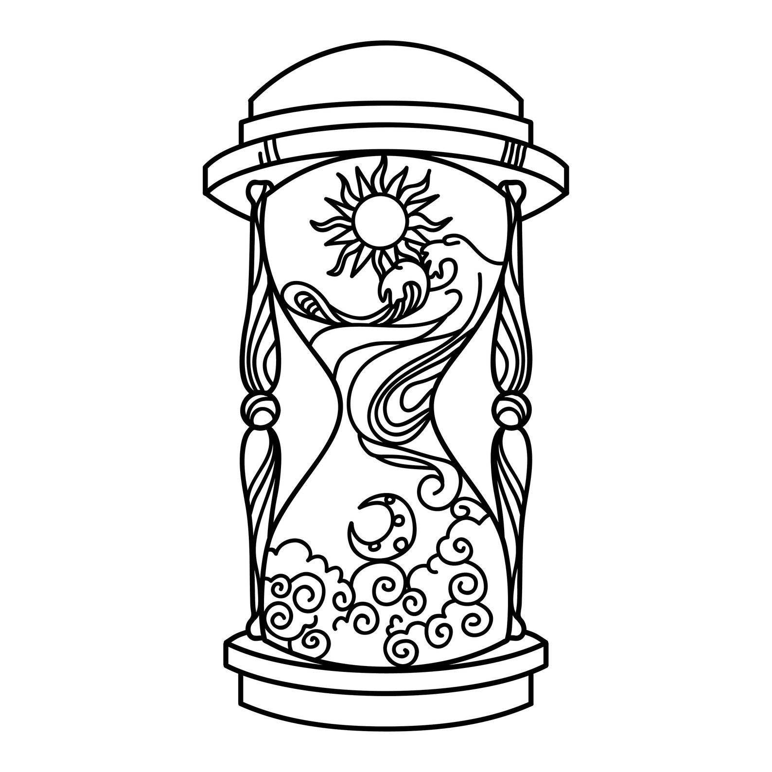 Hourglass Svg Digital File Hourglass For Printing On Etsy