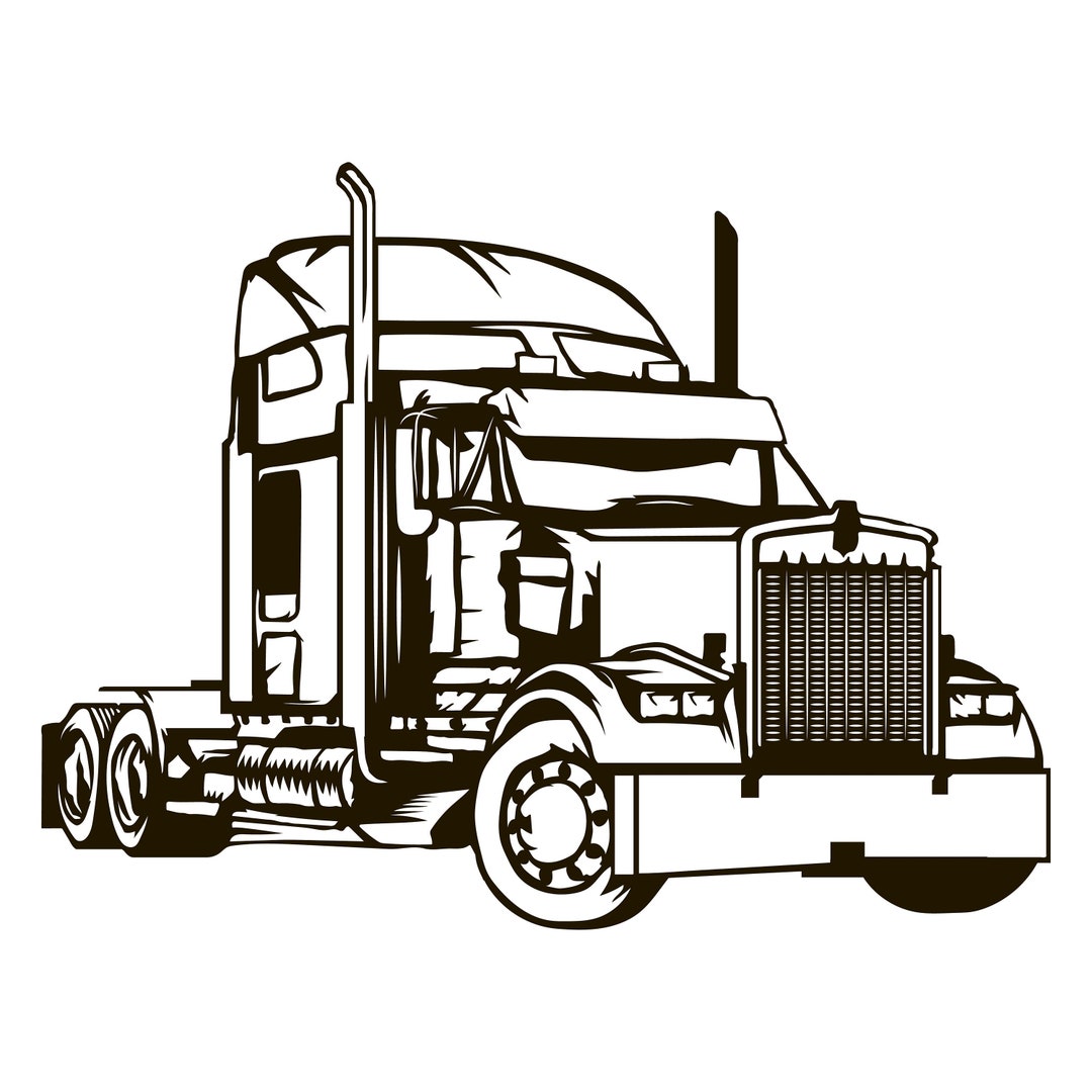 Truck SVG Digital File Truck for Plywod Cut File for Paper - Etsy