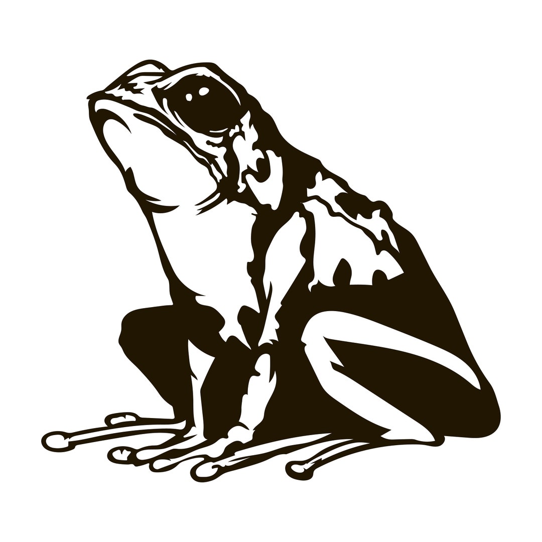 Frog SVG, Digital File Frog for Printing on Tshirts, File for Paper