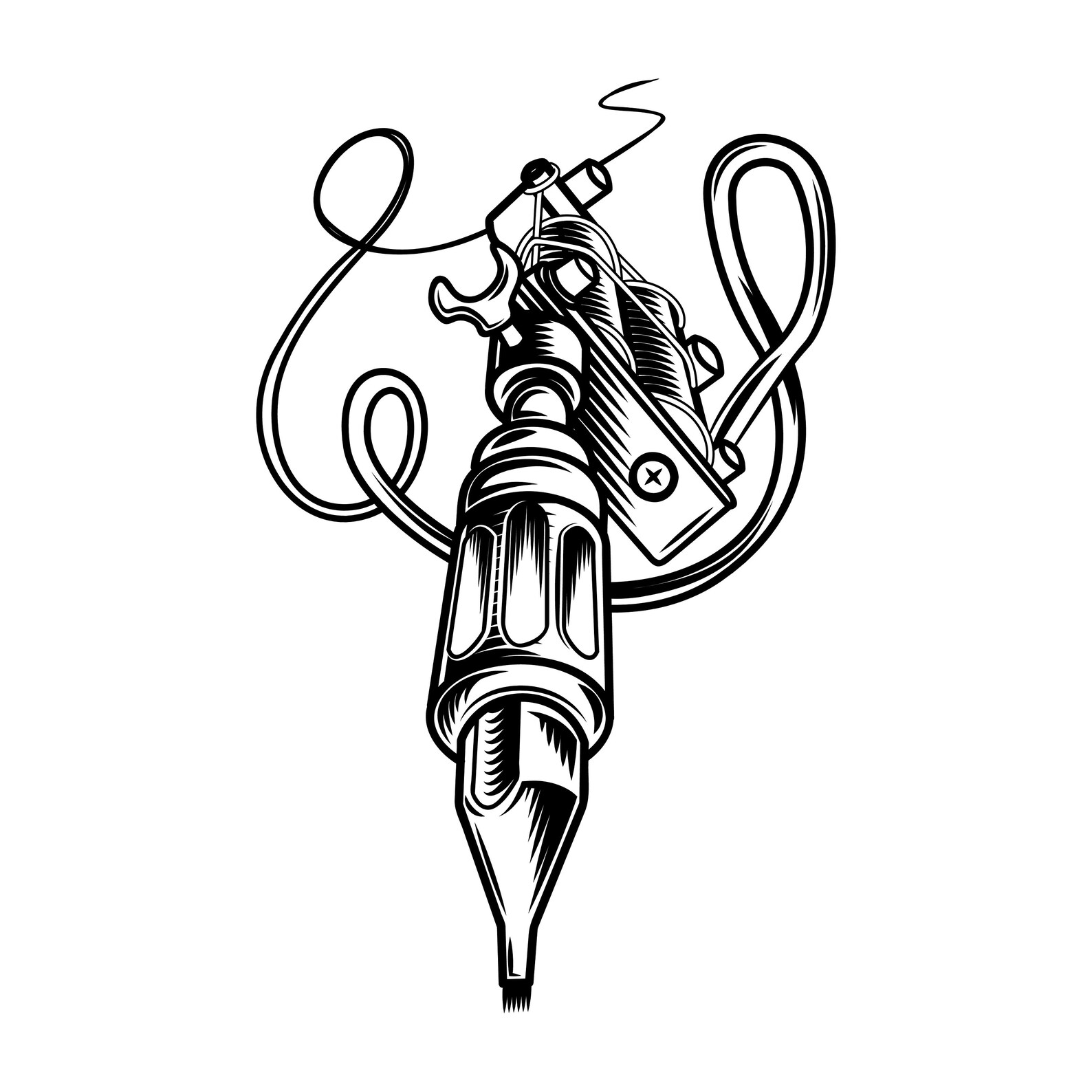 Tattoo Machine SVG Digital File Tattoo Machine for Printing Etsy