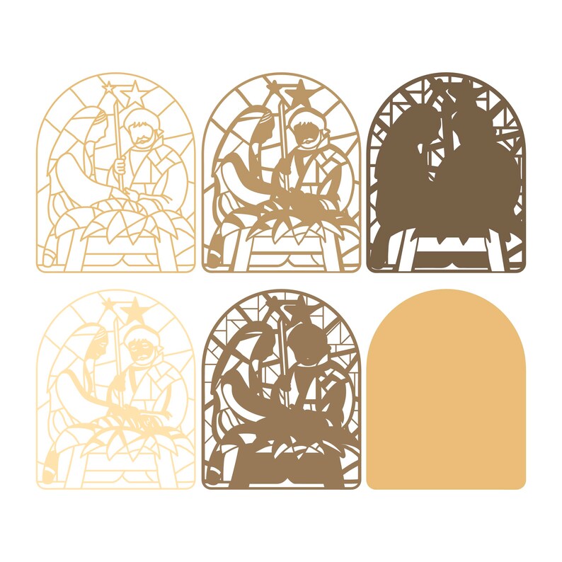 Download Nativity 3D layered SVG Digital file Nativity Christmas 3D ...