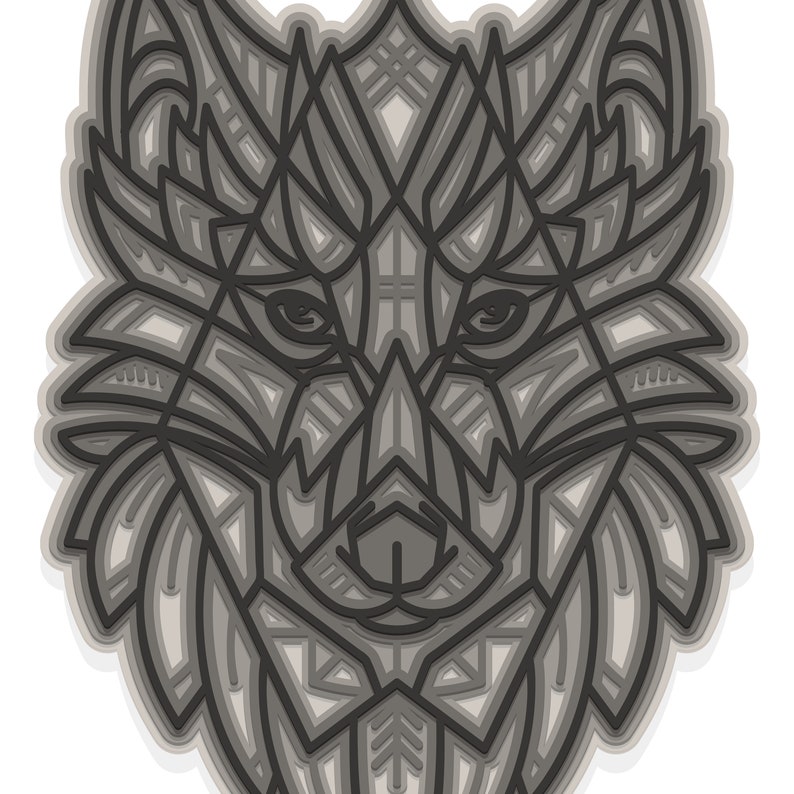 Free Free 3D Layered Wolf Svg 635 SVG PNG EPS DXF File
