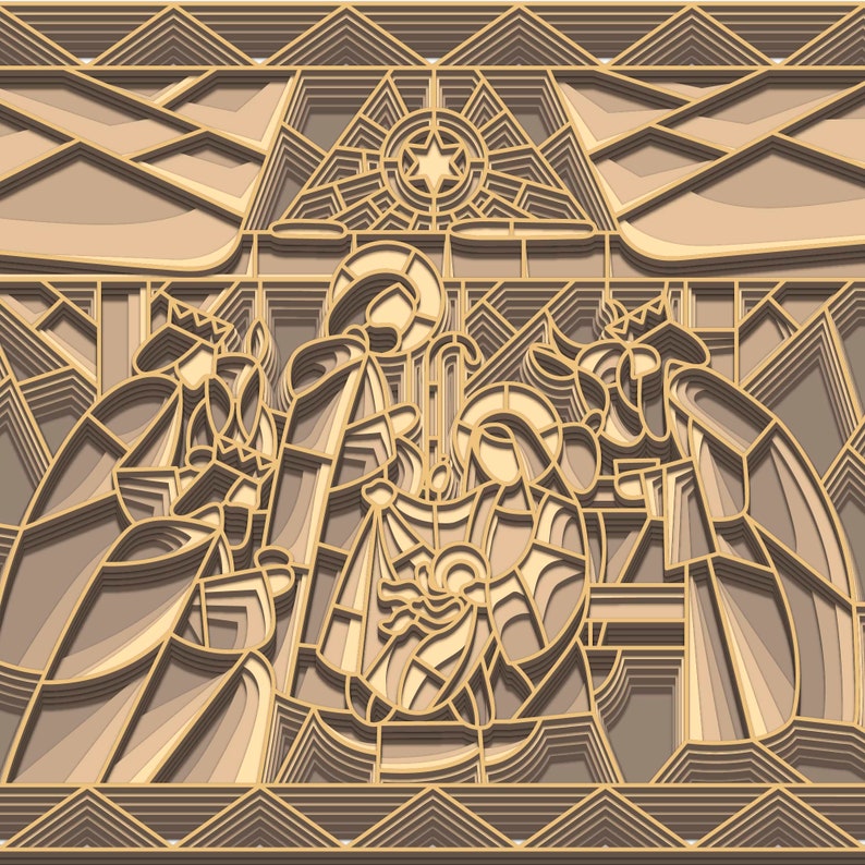 Download Nativity 3d File For Paper Cutting Png Dxf Digital File Nativity Christmas 3d For Cutting Plywood Nativity 3d Layered Svg Craft Supplies Tools Visual Arts Vadel Com