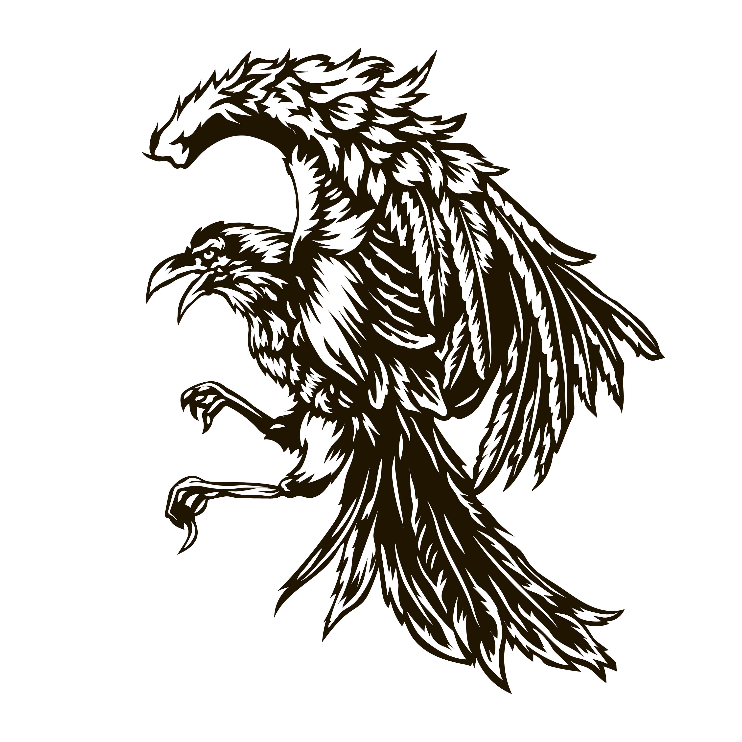 Prints Raven Bird SVG File Raven png Bird svg Raven Clipart Flying ...