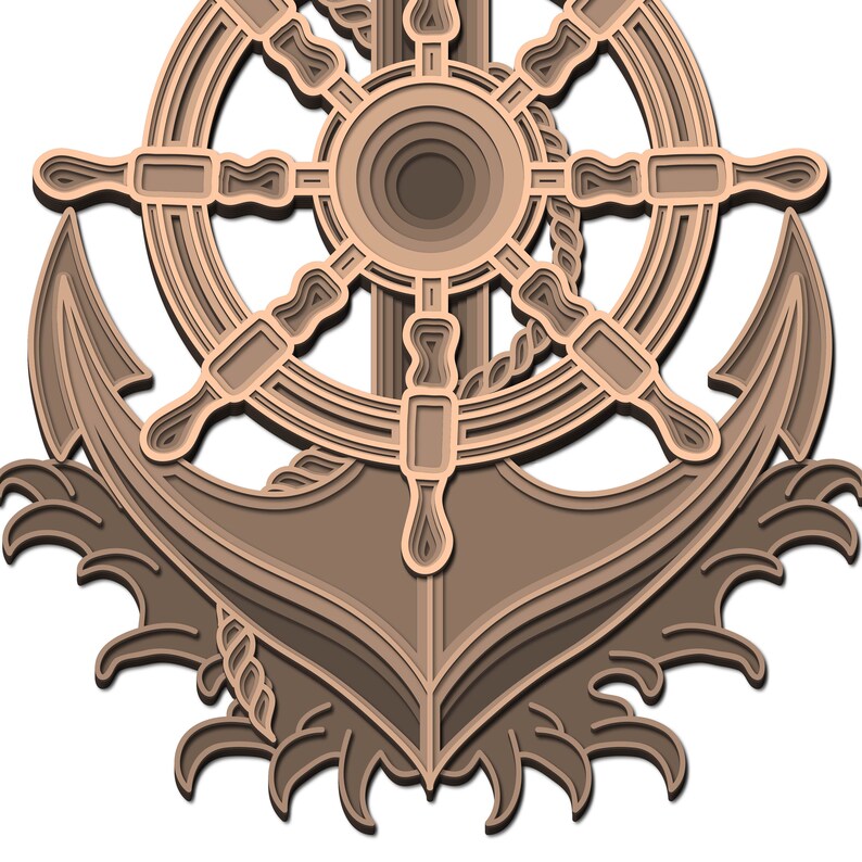 Free Free Layered Anchor Svg 661 SVG PNG EPS DXF File