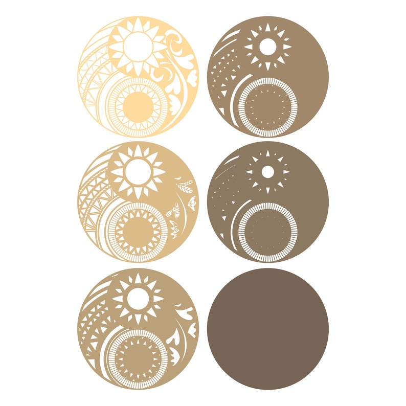 Download Yin Yang 3D layered SVG Digital file Yin Yang Mandala 3D ...