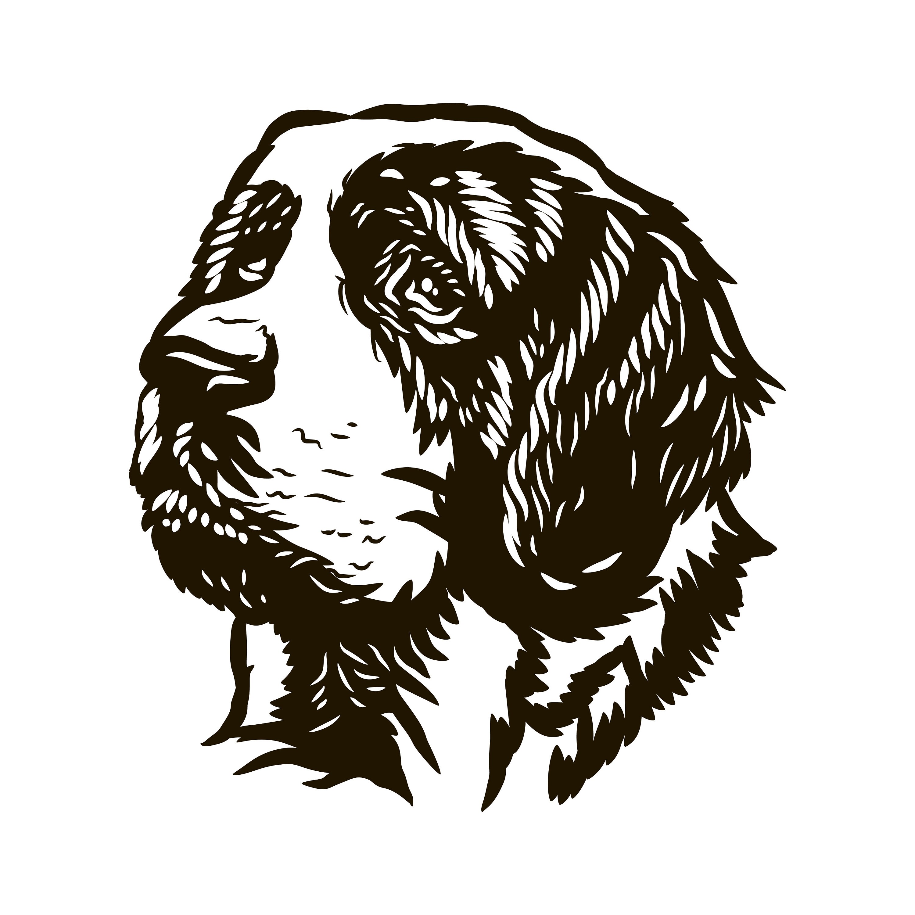 Saint Bernard SVG Digital file Saint Bernard for printing on Etsy