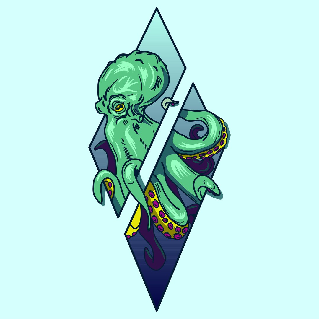Octopus, Octopus Png Print, Octopus Png File, Print File, Printing ...