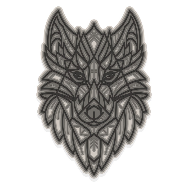 Download Dxf Dxf Digital File Wolf 3d For Cutting Plywood Png File For Paper Cutting Wolf 3d Wolf 3d Layered Svg Stencils Templates Craft Supplies Tools Delage Com Br