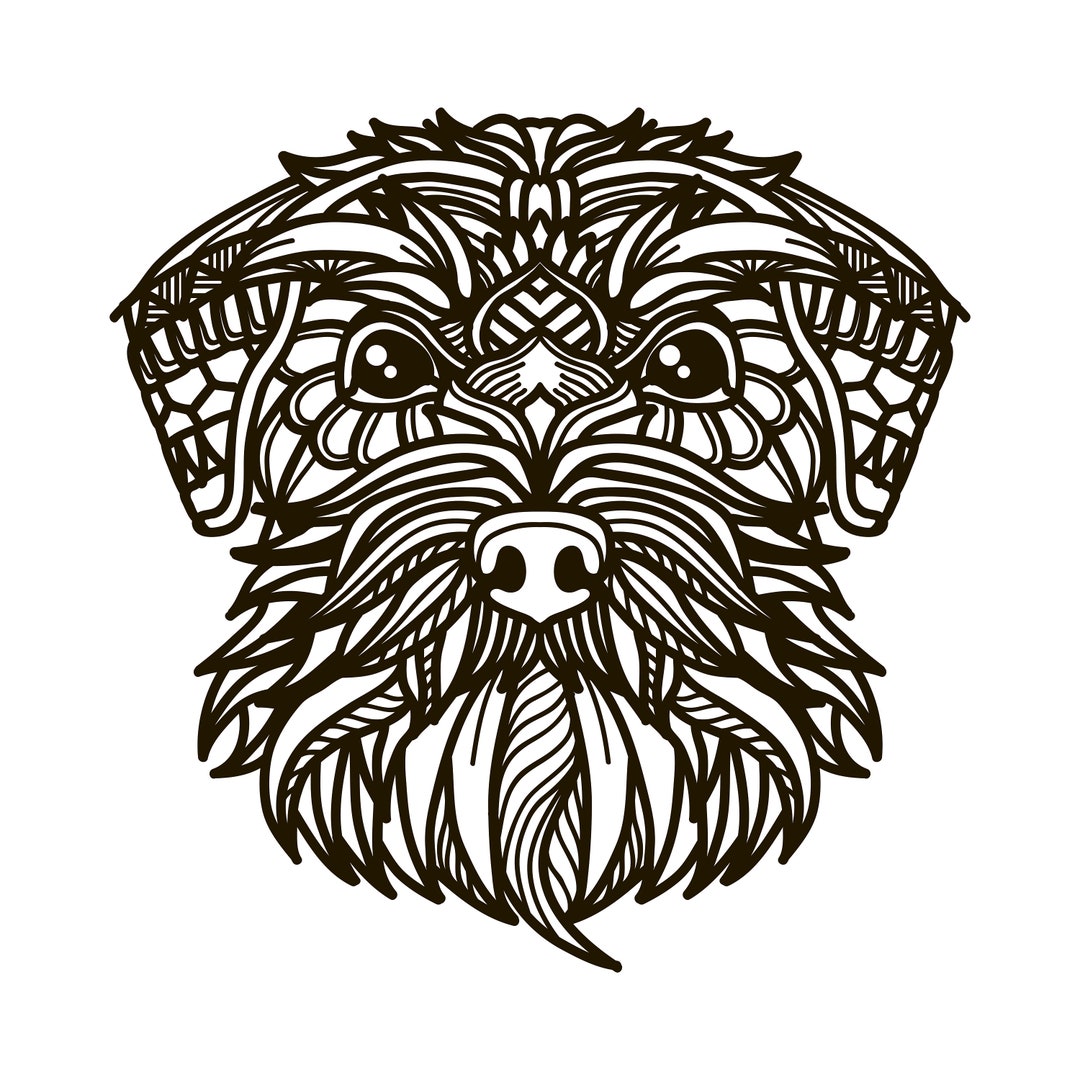 Yorkshire Terrier Mandala SVG Digital File Yorkshire Terrier - Etsy