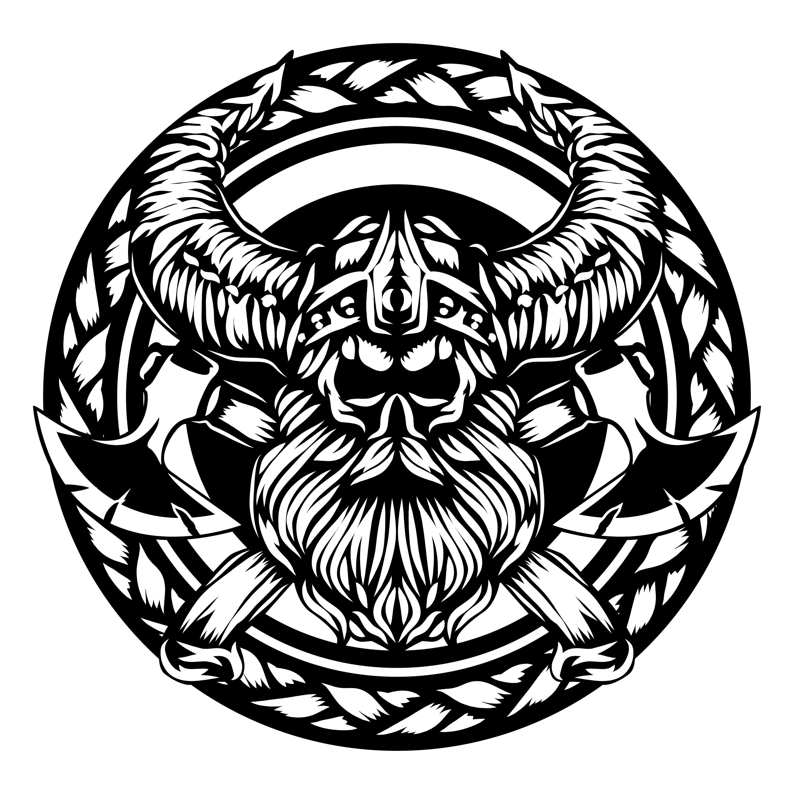 Viking Skull SVG Digital File Viking Skull for Printing on Etsy