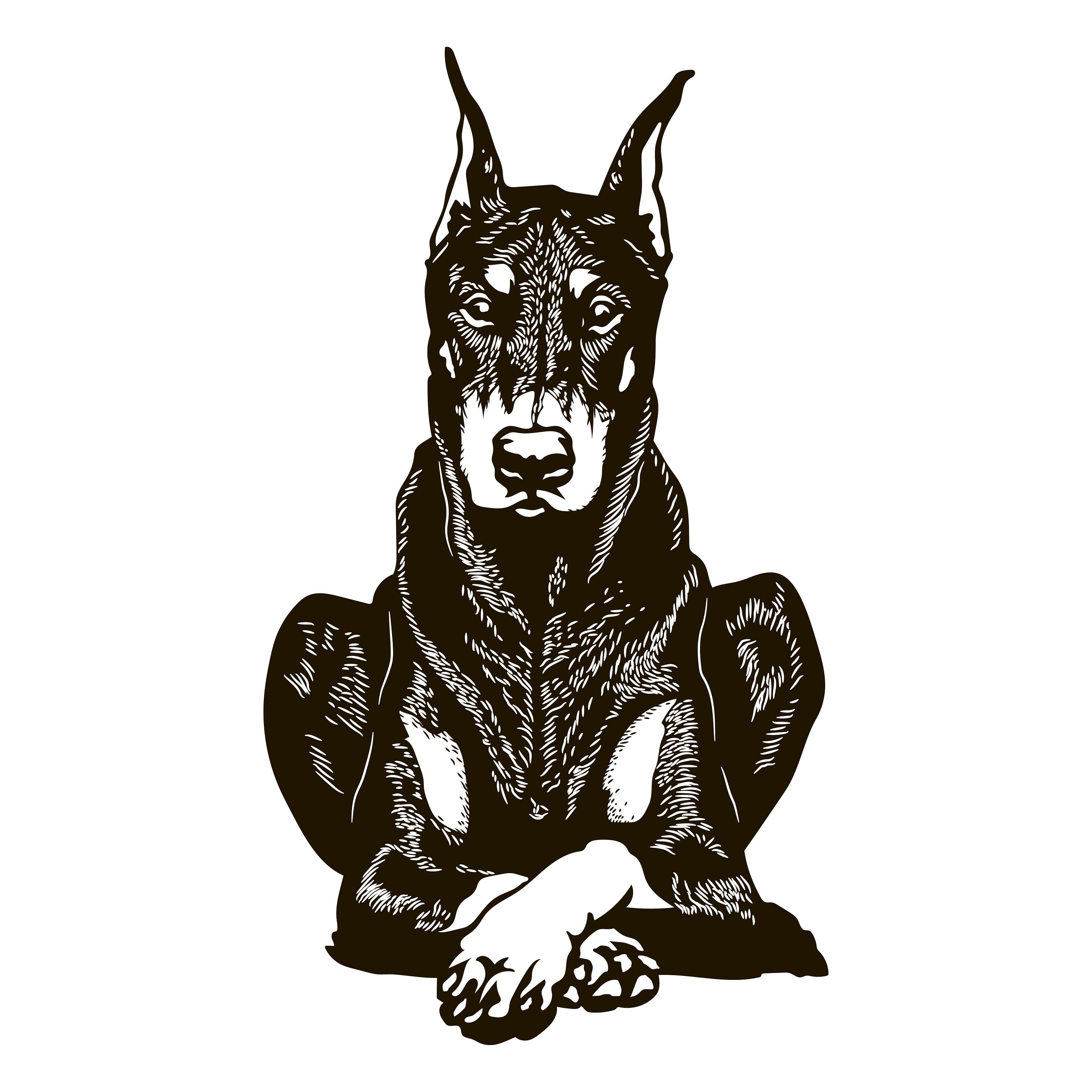 Doberman SVG Digital file Doberman for printing on T-shirts | Etsy