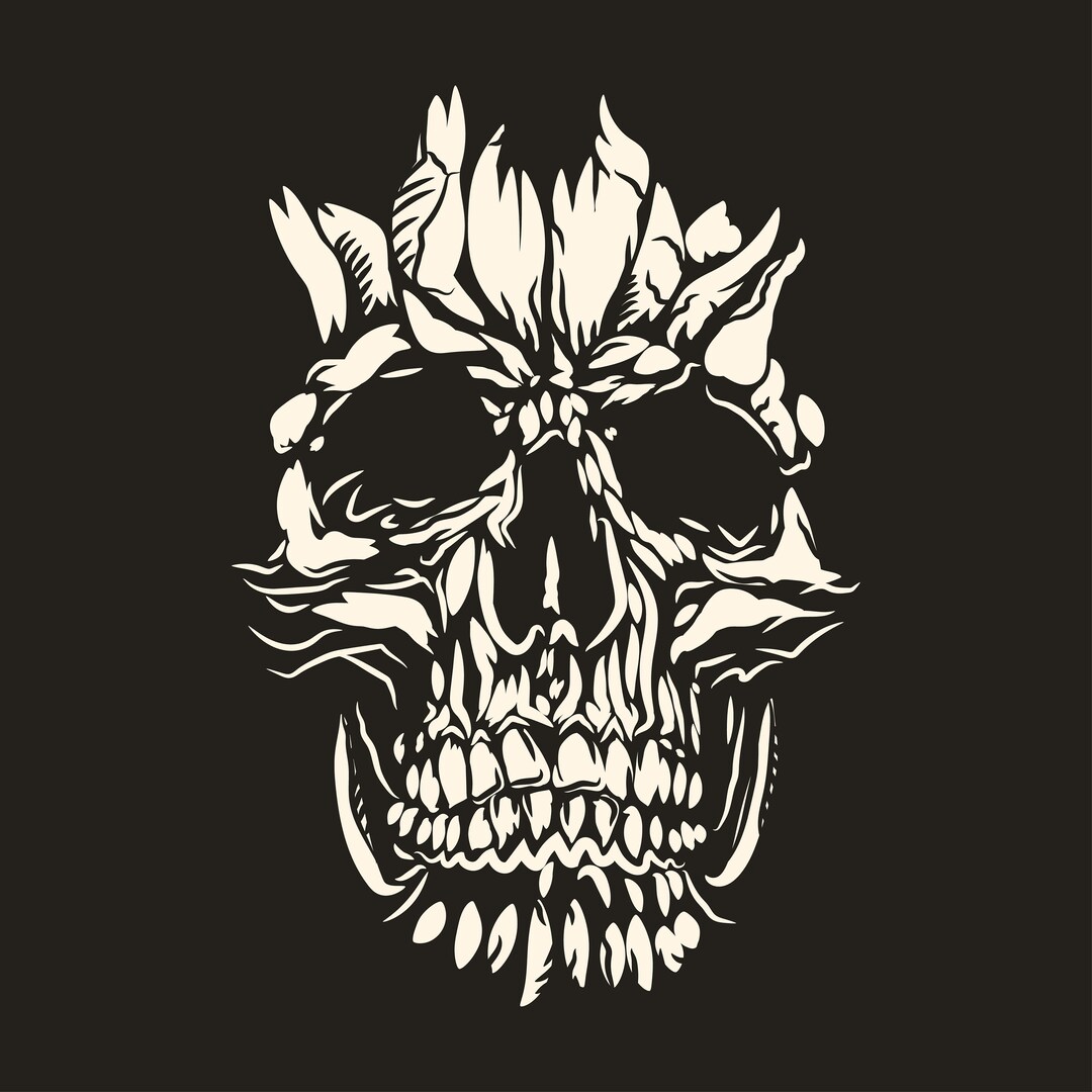 Skull SVG, Digital File Skull for Printing on T-shirts, File for Paper