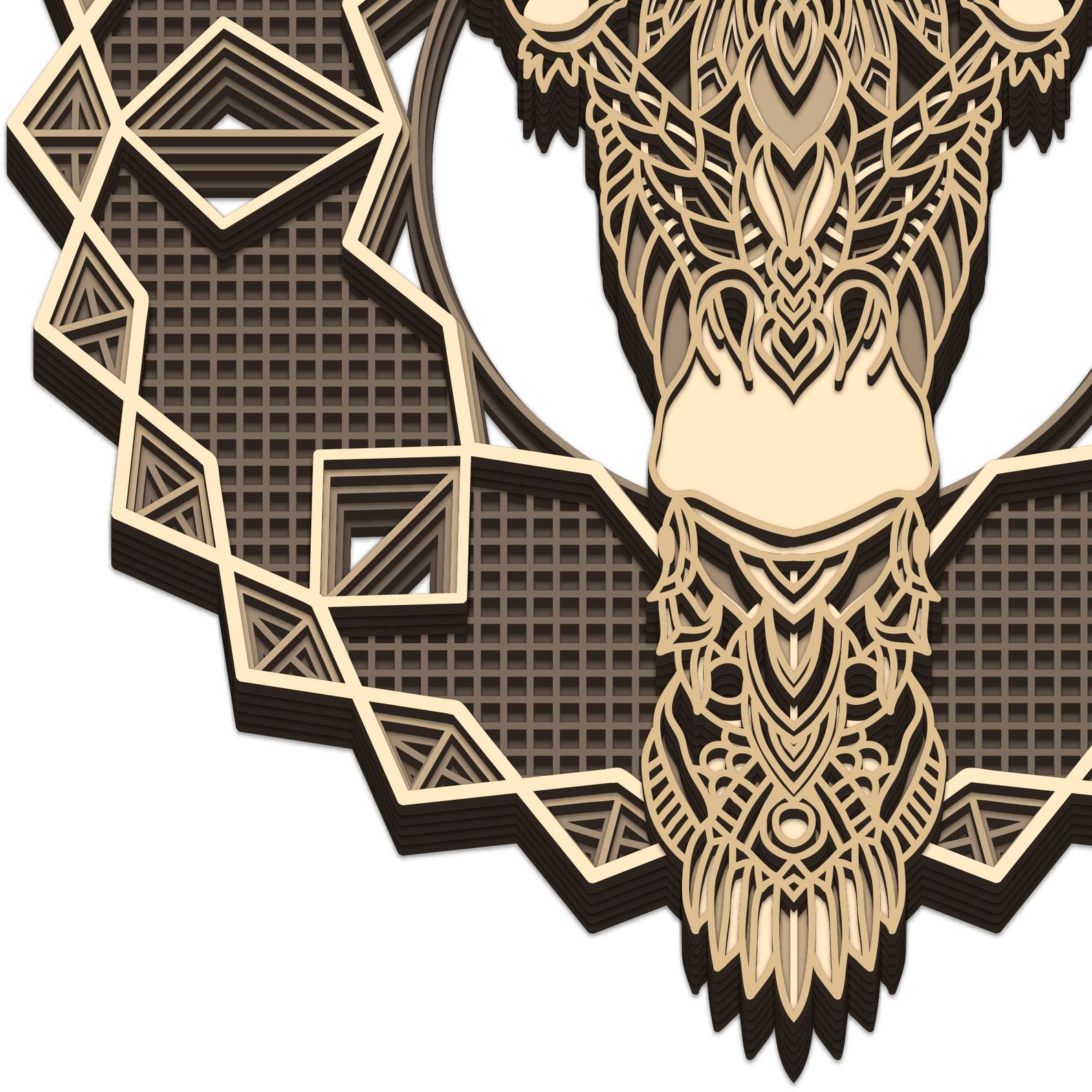 Download Giraffe Mandala 3D layered SVG Digital file Giraffe Mandala | Etsy