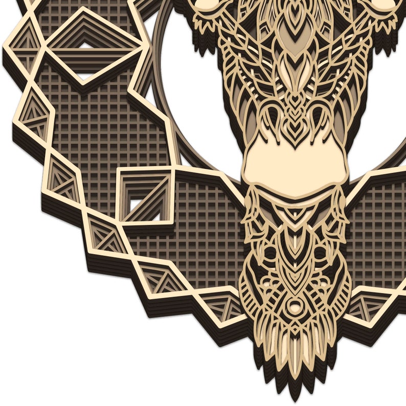 Download Giraffe Mandala 3D layered SVG Digital file Giraffe ...