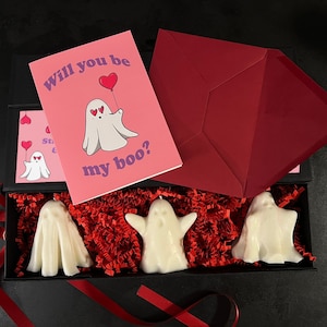Word jij mijn boe-geroep? Valentijnscadeauset Kaarsen Eng Schattig Ghosties Ghouls Gothic Dark Romance Horror, Alternative, Spooky