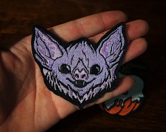 Cut Bat Patch Embroidery Jacket Patches, Battle Jacket, Halloween Accessories, witchy, gothic, horror, spooky