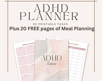 Comprehensive 100-Page Printable ADHD Planner | Stay Focused & Thrive