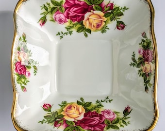 Royal Albert Old Country Roses Trinket Dish | English Bone China Candy Dish