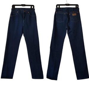 Wrangler Vintage Dark Wash 100% Cotton Boot Cut Jeans image 2