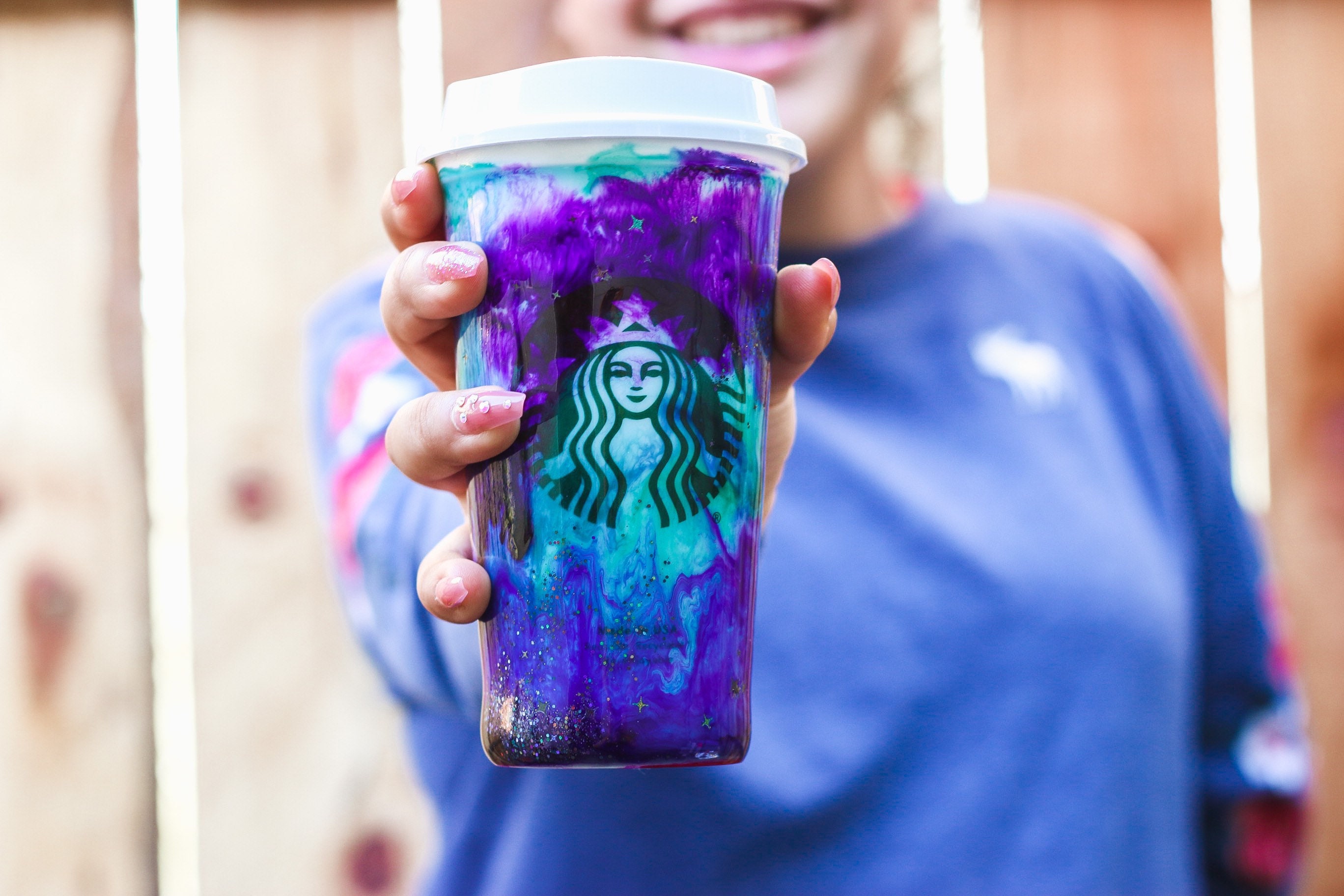 Starbucks Color Changing Hot Cup 16oz Galaxy Holographic Etsy