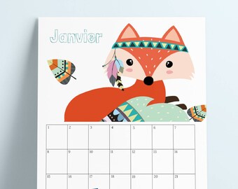 Imprimer Calendrier Vierge Etsy