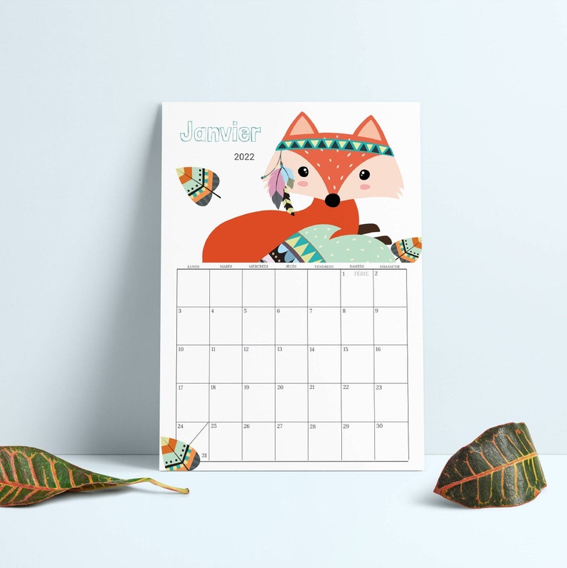 Calendrier 2023-2024 Calendrier 2023 à imprimer - Etsy België