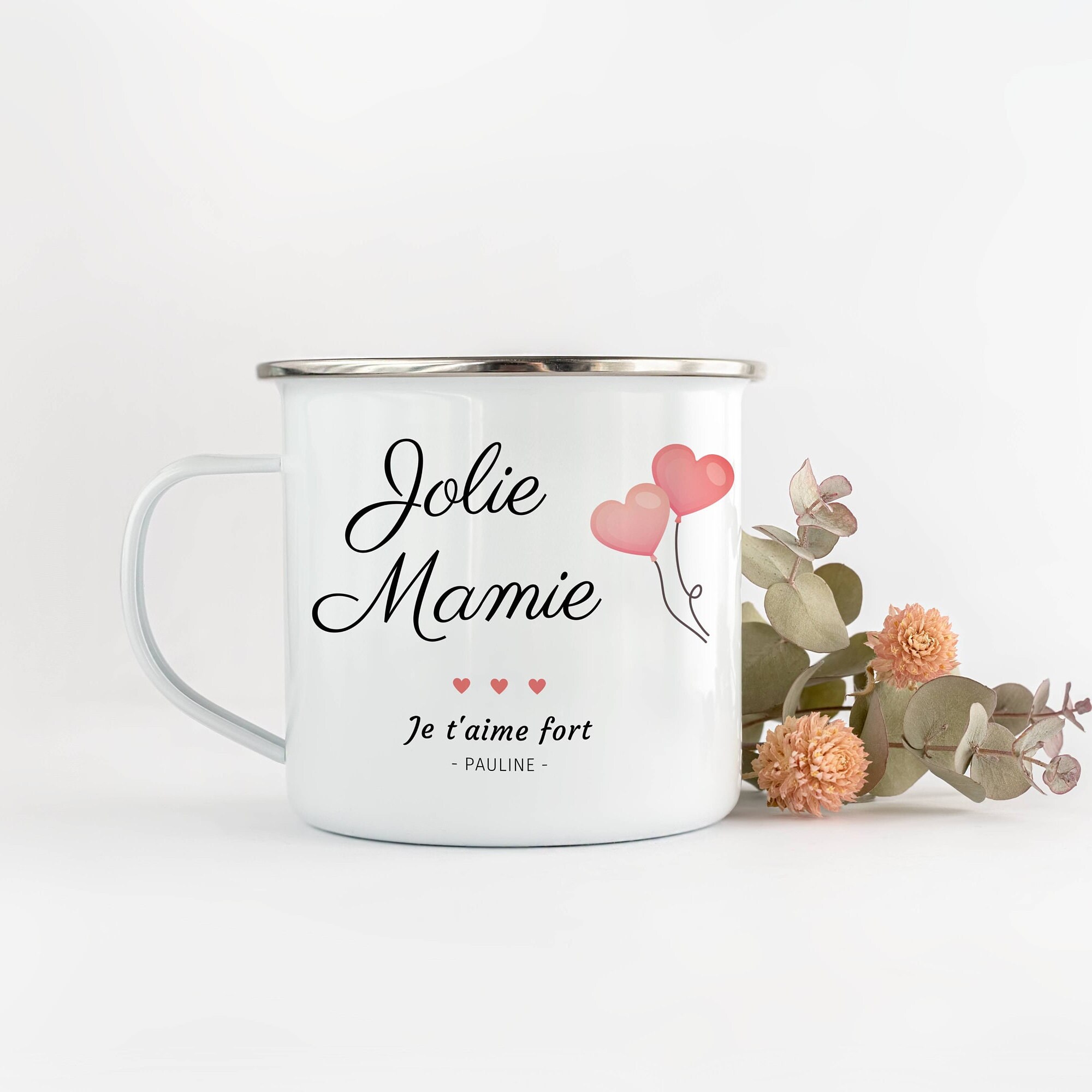Tasse Jolie Mamie - Tasse Personnalisée Mug Ballon Personnalisé