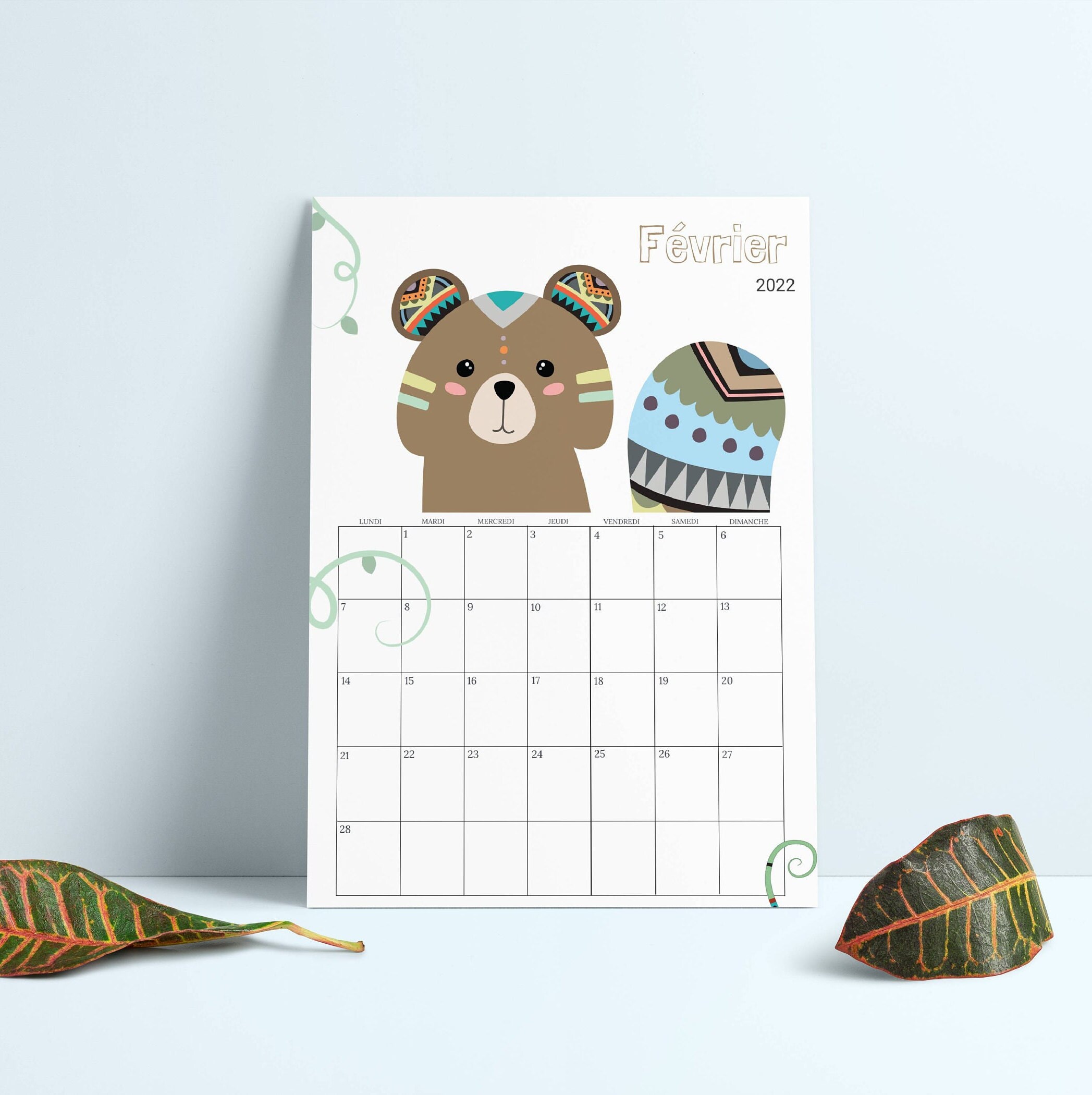 Calendrier Pour Enfant 2023 Calendrier Enfant 2022 2023 Calendrier Mural Mensuel Pdf | Etsy France