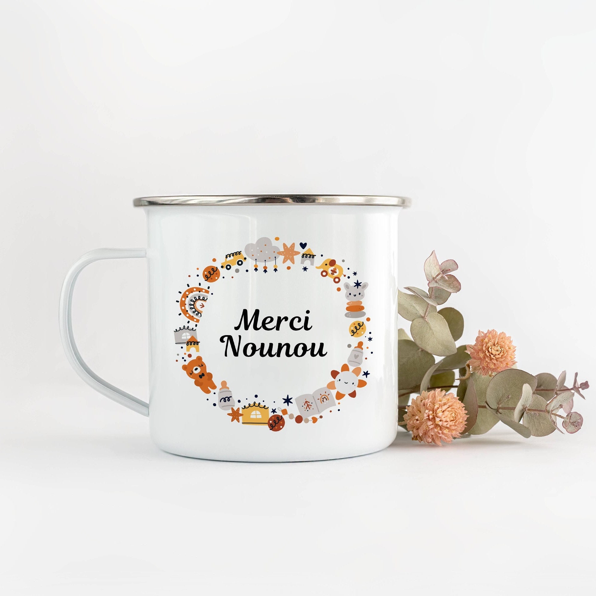 Tasse Merci Nounou - Cadeau Personnalisé Nounou