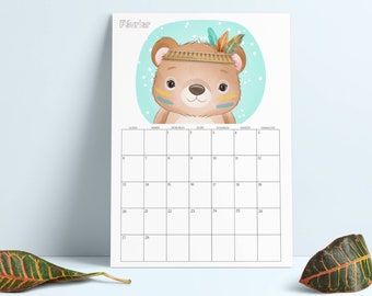 Calendrier Enfant Novembre 2023 Calendrier Enfant 2022 2023 Planner 2022 2023 Calendrier | Etsy