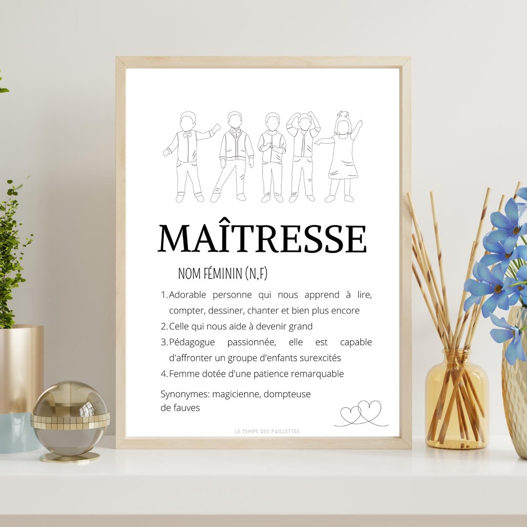 Personalized Mistress Definition Poster Personalized Etsy