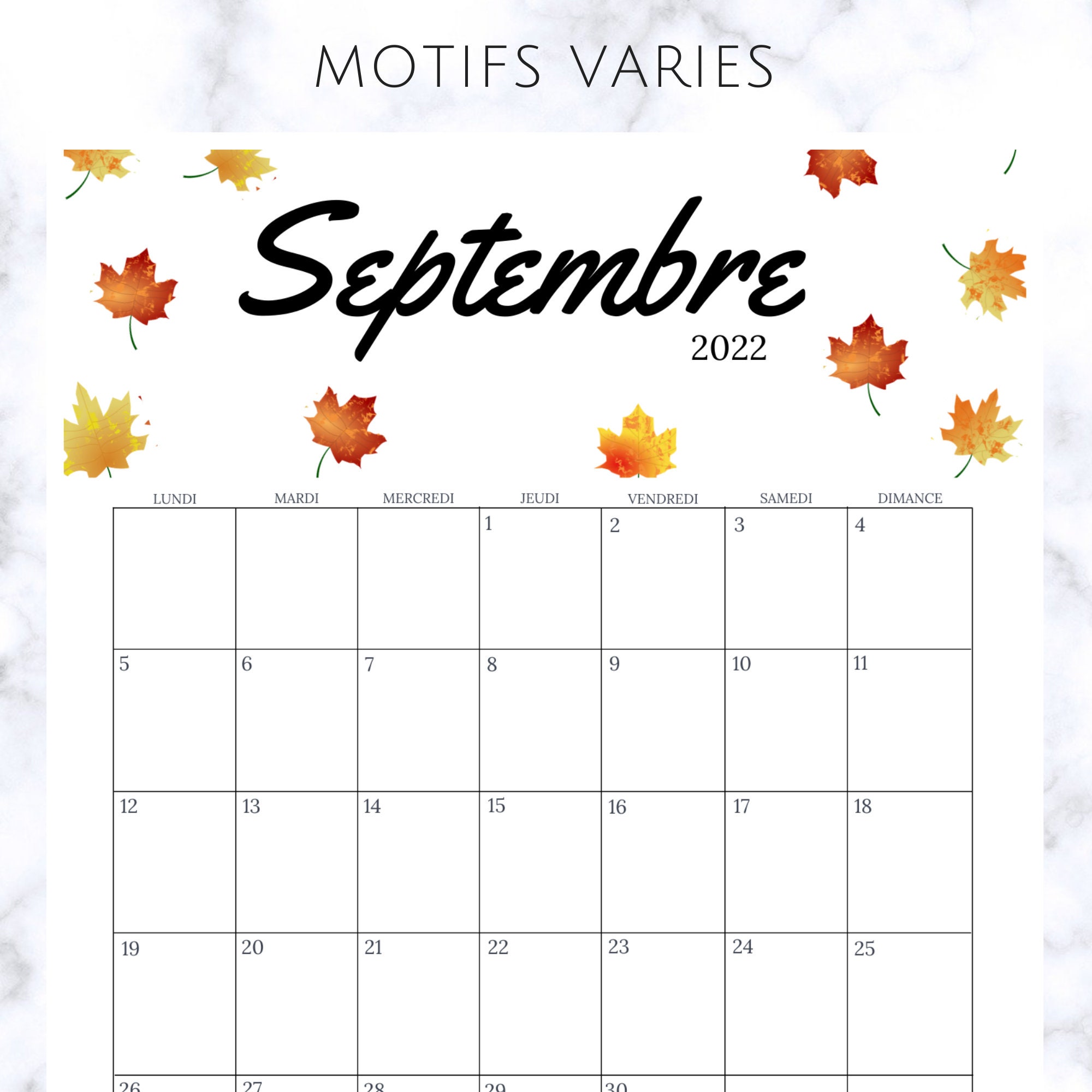Calendrier Mural 2023 Louane Calendrier Mural 2022 2023 Calendrier Mensuel 2022 2023 | Etsy France