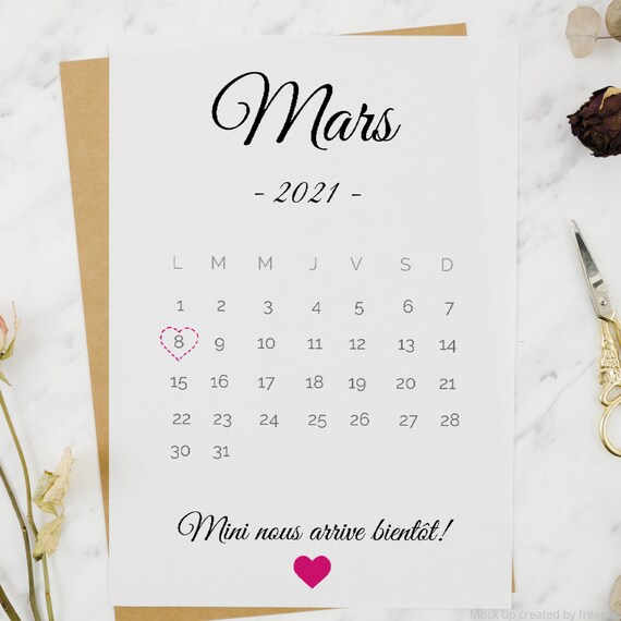 Digital Pregnancy Announcement Schedule Etsy
