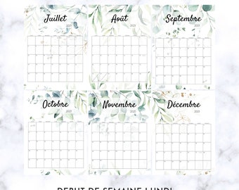 Calendrier Mensuel Novembre 2023 à Imprimer Calendrier 2022 2023 À Imprimer Calendrier Mural 2022 2023 | Etsy Ireland