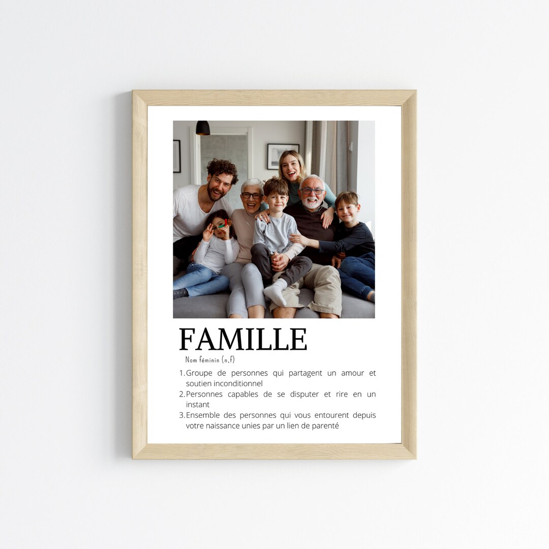 Personalized Family Photo Poster Personalized Gift for Family by Le ...