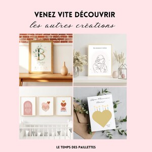 Affiche maman personnalisée fête des mères cadeau mamie maman par Le Temps des Paillettes image 10