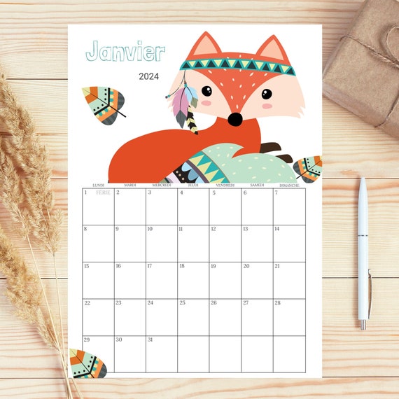 Animaux duveteux Calendrier 2024 - 2025: Calendrier sur trois ans, 30  images d'Animaux duveteux, de janvier 2024 à juin 2026, papier épais et  robuste, excellent cadeau pour organiser et planifier, jours fériés