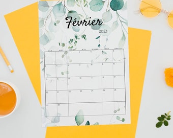 Grand Calendrier Mural 2023 à Imprimer Calendrier 2022 2023 À Imprimer Calendrier Mural 2022 2023 | Etsy