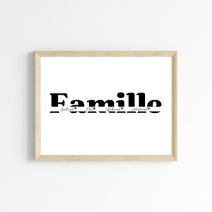 Personalized Family Poster -- Family Gift - Blended Family - Our Home - Personalized Family Poster - Family Portrait