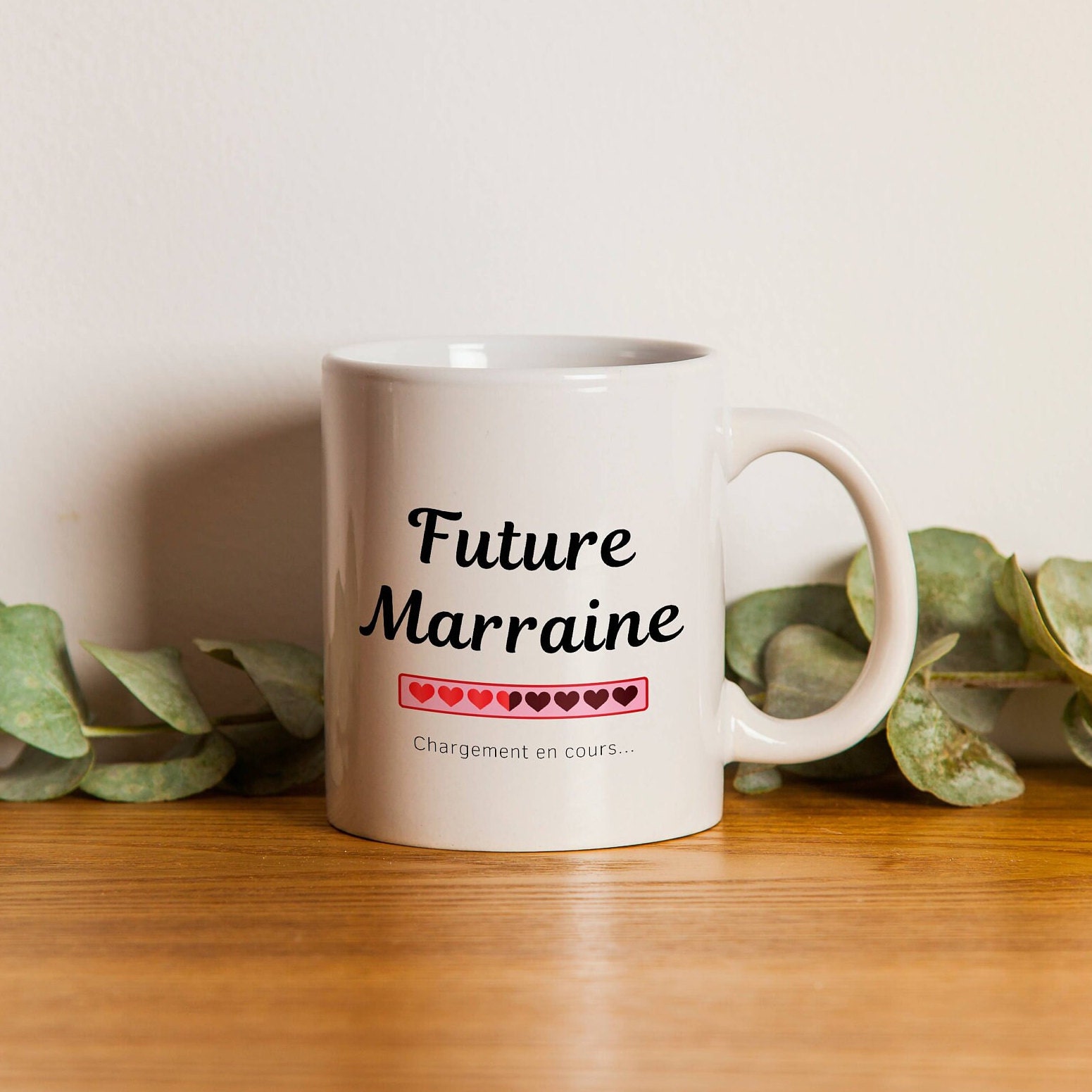 Tasse Future Marraine Chargement en Cours - Cadeau Pour Les Futures Marraines Tasse Tata Loading