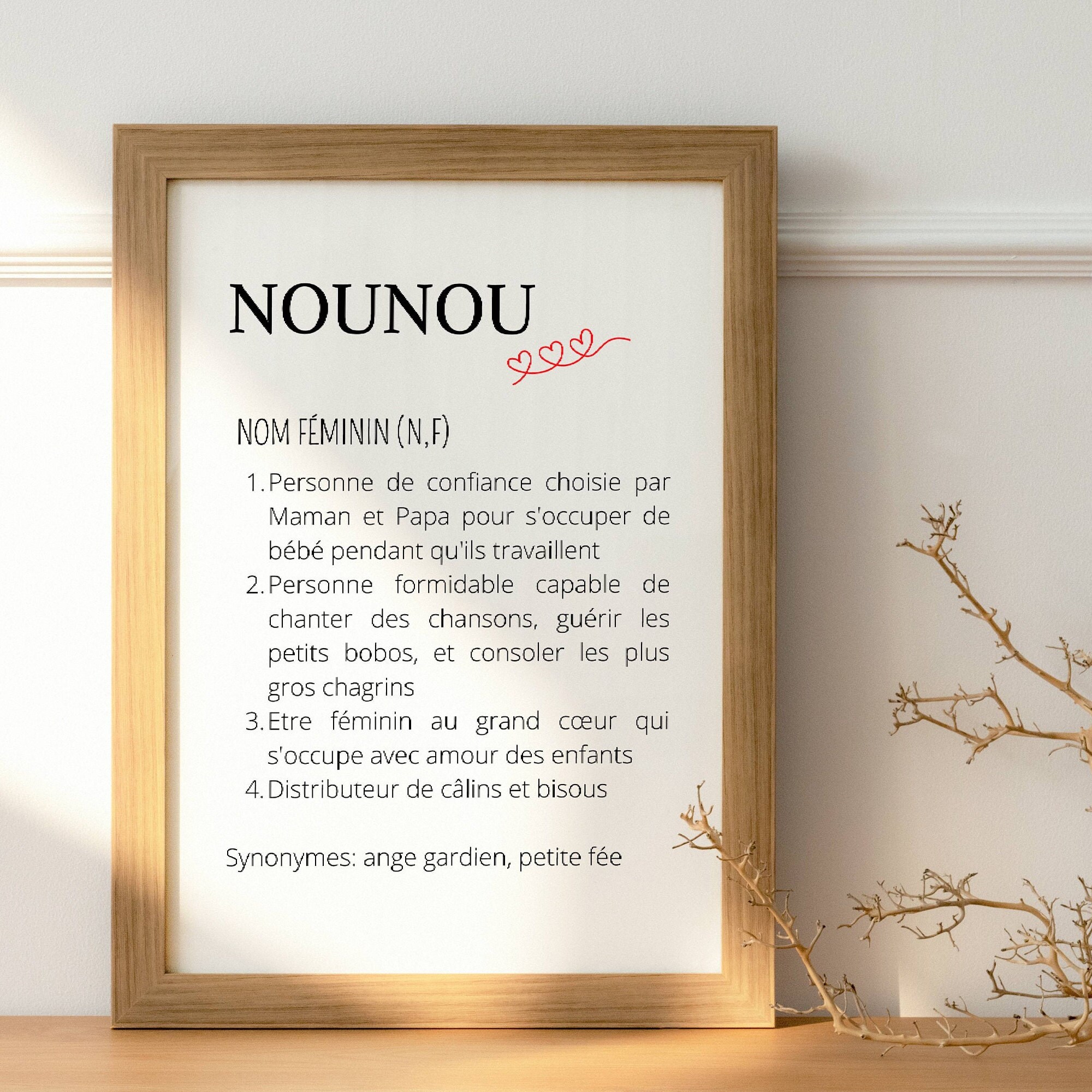 Poster Definition Nanny Gift For Nanny Poster Nanny By Le Etsy Israel
