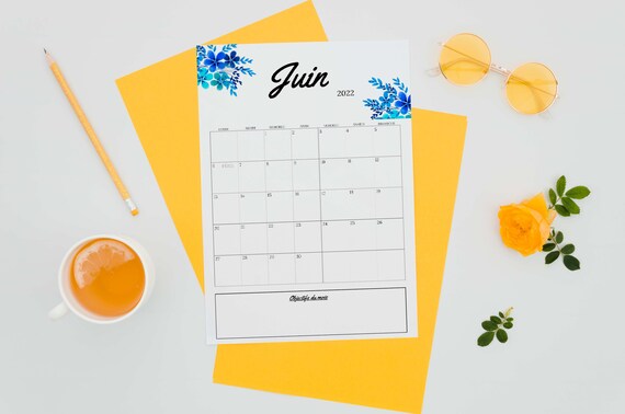 Calendrier Du Jardinier à Imprimer 2023 Calendrier 2022 2023 À Imprimer Calendrier Mensuel 2022 | Etsy France