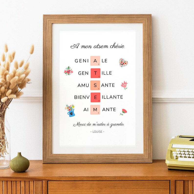 Amu Calendrier 2023 Personalized Atsem Poster Atsem Definition Poster Atsem | Etsy