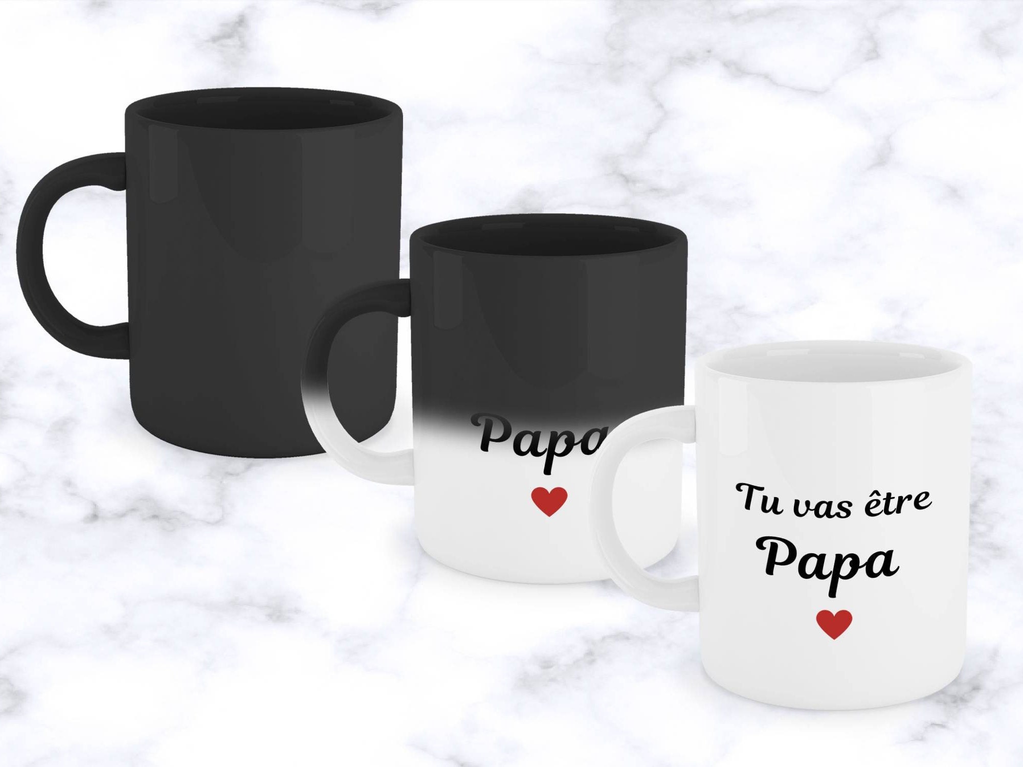 Mug Magique Annonce Grossesse Papa - Mug Magique Personnalisé Originale