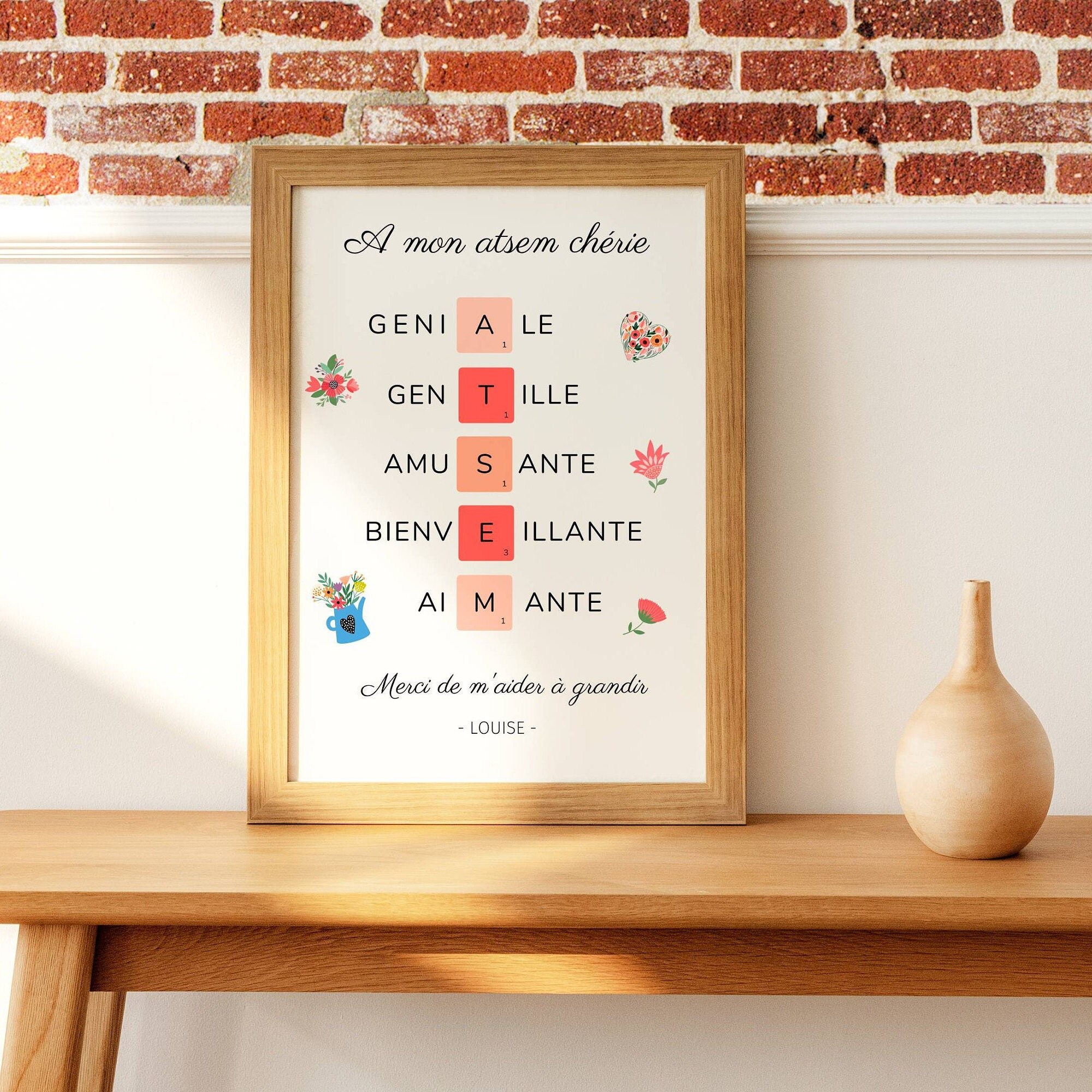 Affiche Atsem Personnalisée - Affiche Définition Affiche Qualité Cadeau Atsem