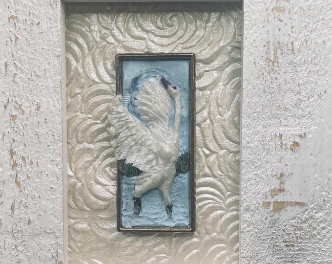Dancing swan mini wall art