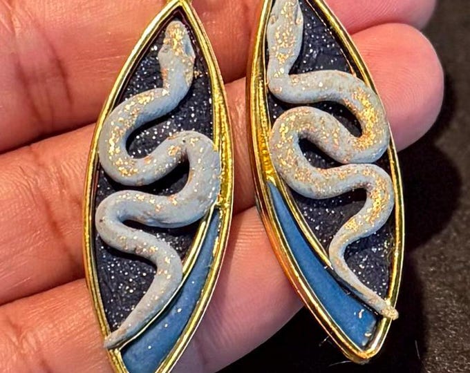 Snake charmer earrings