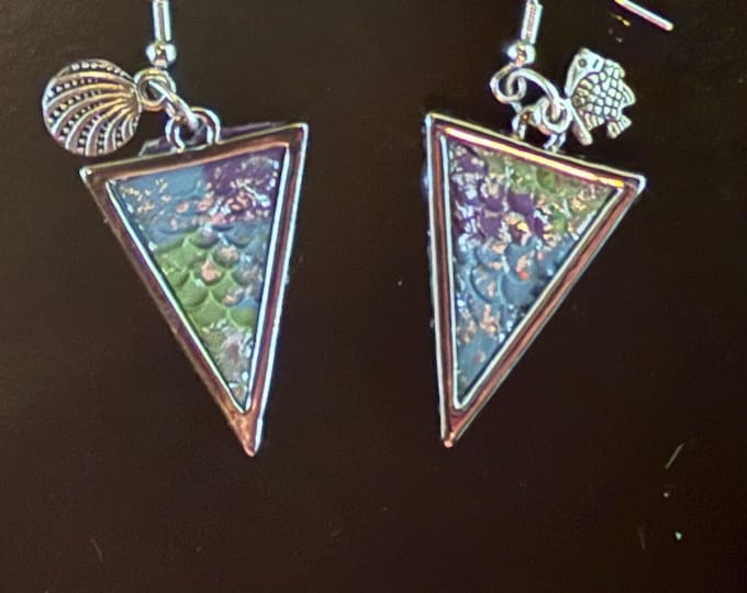 Mermaid tail earrings