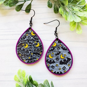 Gone Batty Laser Engraved Earrings DIGITAL FILE
